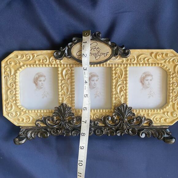 3 generations photo frame New in box Retro Antique look Grannycore Cottage - Picture 4 of 5